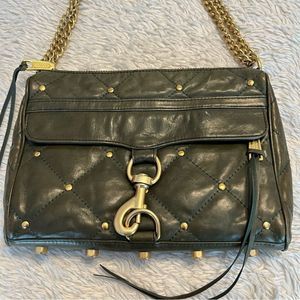 Rebecca Minkoff Olive green Mac daddy with gold hardware